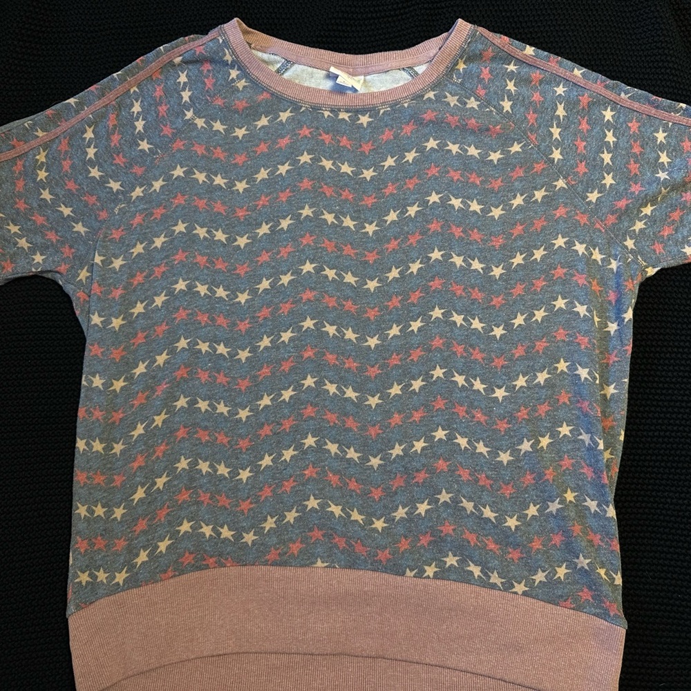 Lularoe Jane short sleeved Americana shirt
